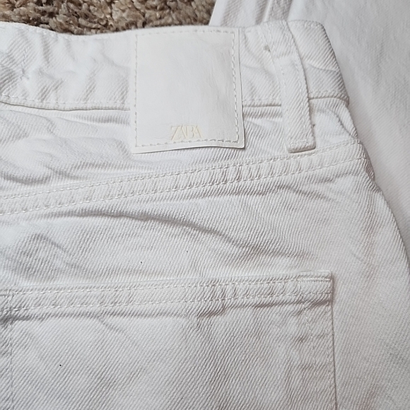 Zara Women's Jeans Straight Leg High Rise Ankle Rigid EU Size 34(2) Straight Fit - Picture 4 of 12